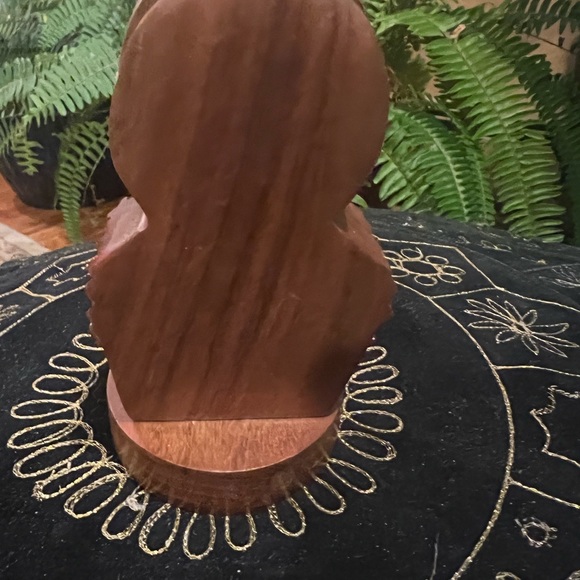 Matr Boomie hand carved hoodwink owl eyeglass holder stand sheesham rosewood - Picture 7 of 8